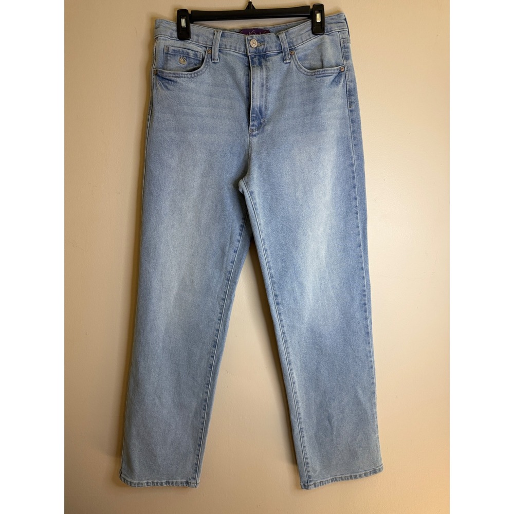 Gloria Vanderbilt Womens 6 Jeans Light Wash High Rise Straight Leg Denim 90s